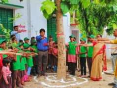 एक पेड़ माँ के नाम’ अभियान के तहत पेरई विद्यालय में पौधरोपण, पर्यावरण संरक्षण का लिया संकल्प