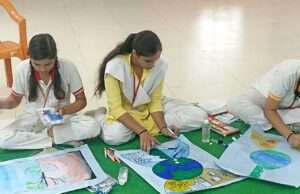 सेमफोर्ड स्कूल के 50 छात्रों ने चित्रकला के जरिए दिया जल संरक्षण का संदेश