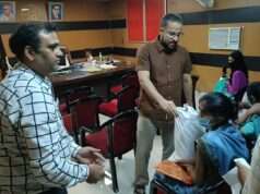 प्रधानमंत्री टीबी मुक्त अभियान के तहत सात टीबी मरीजों को मिली पोषण पोटली