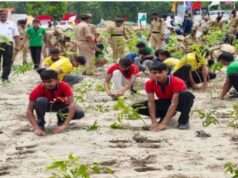 एक दिन में 39.09 लाख पौधे रोपकर कुशीनगर ने बनाया रिकॉर्ड, मधुरिया में बना ‘अविरल धारा वन