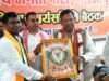 मीरजापुर में प्रथम आगमन पर भाजपा प्रदेश अध्यक्ष पंकज चौधरी का ढोल-ताशों के साथ किया गया जोरदार स्वागत