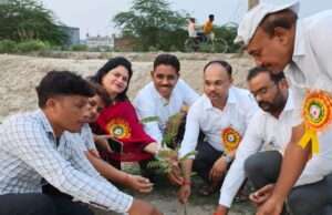 ग्रामीण युवा क्रिकेट यूनियन ग्रीन इंडिया के तहत वृहत वृक्षारोपण एवं स्पोर्ट्स अकादमी का भव्य शुभारंभ