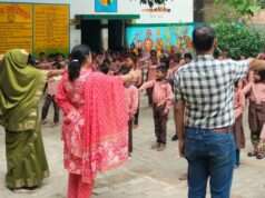 जल संरक्षण की बच्चों को दिलाई गई शपथ, भूजल बचाने का लिया संकल्प