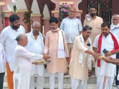 मंदिर स्थापना उत्सव को लेकर हुआ भण्डारा, श्रद्धालुओं ने ग्रहण किया प्रसाद