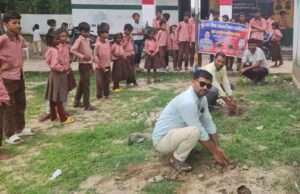 जय हिन्द मानवाधिकार एसोसिएशन द्वारा लालगंज में विद्यालयों में पौधारोपण अभियान सफल