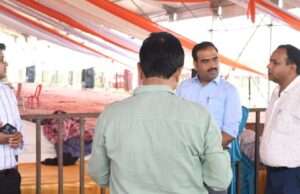 मुख्यमंत्री सामूहिक विवाह की तैयारियों को लेकर जिलाधिकारी ने किया बीएसए ग्राउंड का निरीक्षण