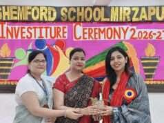 शेमफोर्ड स्कूल में गरिमामय माहौल में हुआ इन्वेस्टिचर व शपथ ग्रहण समारोह