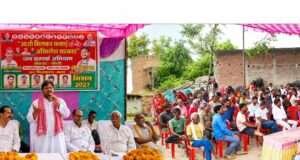 धाता में सपा का कार्यक्रम, इंजीनियर सिद्धार्थ कोरी ने की 2027 में अखिलेश सरकार बनाने की अपील