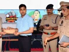 पुलिस अधीक्षक कुशीनगर द्वारा थानों पर नियुक्त प्रशिक्षु आरक्षियों के साथ की गयी गोष्ठी