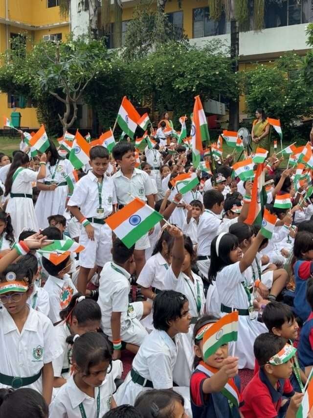41ald डीपीएस प्रयागराज में 80वां स्वतंत्रता दिवस समारोह