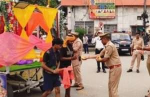 थाना सदर बाजार पुलिस ने कांवड़ मार्ग पर सेवा, सुरक्षा एवं सहयोग की भावना के साथ शिवभक्तों का किया स्वागत