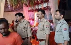 वरिष्ठ पुलिस अधीक्षक ने कावड़ शिविरों का निरीक्षण किया