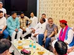 सपा नेता तारिक सईद अज्जू के घर पहुंचे प्रदेश अध्यक्ष श्यामलाल पाल