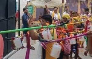 पुष्पवर्षा के बीच हुआ कांवड़ियों का भव्य स्वागत, मोटे महादेव धाम में गूंजे हर-हर महादेव के जयघोष
