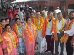 सनातन धर्म प्रचार हेतू रामेश्वर धाम यात्रा हुयी रवाना
