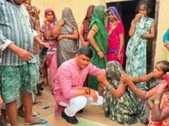 दुःख की घड़ी में परिजनों के साथ खड़े हुए वीरेंद्र सरोज फौजी