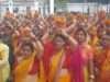 शिव महापुराण कथा के शुभारंभ से पूर्व निकाली गई भव्य एवं दिव्य कलश यात्रा
