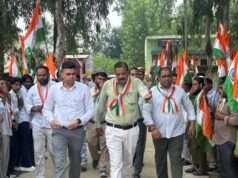 हर घर तिरंगा अभियान के तहत विकासखण्ड सरसावा में निकाली गयी तिरंगा पदयात्रा