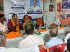 सेवानिवृत्त शाखा प्रबन्धक को समारोहपूर्वक दी गई विदाई