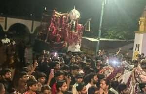 28 सफर पर इमाम हसन अलैहिस्सलाम की याद में निकला ताबूत, अलम और जुलजुनाह का जुलूस