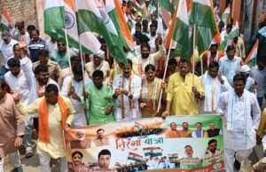 जनपद में भाजपा ने निकाली भव्य तिरंगा यात्रा, हजारों कार्यकर्ताओं ने लिया भाग