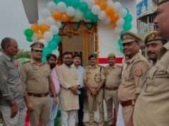 मेजा रोड बाजार गोल चैराहे पर नवनिर्मित पुलिस सहायता बूथ का उद्धघाटन: एसीपी मेजा