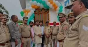 मेजा रोड बाजार गोल चैराहे पर नवनिर्मित पुलिस सहायता बूथ का उद्धघाटन: एसीपी मेजा