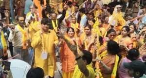 श्रावण में निकली विशाल कांवड़ यात्रा, हर-हर महादेव के जयकारों से गूंजा क्षेत्र
