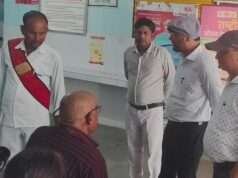 एसडीएम ने सीएचसी और नगर पंचायत कार्यालय धाता का किया औचक निरीक्षण