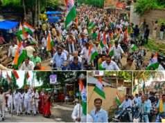 भाजपा मंडलों में तिरंगा यात्राएं हुईं पूरी, जिला मुख्यालय पर आज निकलेगी भव्य विशाल यात्रा