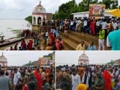 श्रावण अमावस्या पर नौबस्ता घाट पर उमड़ा आस्था का सैलाब, मेले जैसा रहा माहौल