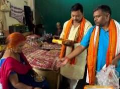 नितिन अग्रवाल के जन्मदिन पर व्यापारियों ने की पूजा-अर्चना, वृद्धाश्रम में बांटा प्रसाद