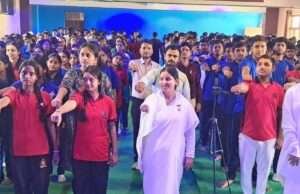 विद्यार्थियों को नशा मुक्ति भारत निर्माण का दिलाया गया सामूहिक संकल्प