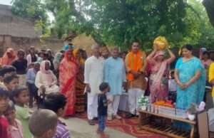 संत रविदास जयंती पर भाजपा ने निकाला समरसता संकल्प अभियान, गांवों में हुआ कलश वंदन