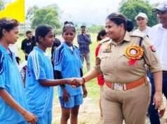 एसपी अपर्णा रजत कौशिक ने खिलाड़ियों का किया उत्साहवर्धन