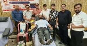 स्वैच्छिक रक्तदान शिविर में 27 लोगों ने किया रक्तदान
