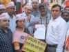 तिरंगा यात्रा निकालकर कर्मचारियों ने मांगी NPS से आजादी