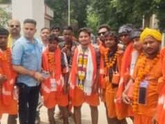 संग्रामगढ़ थाना प्रभारी ने कांवड़ियों की सेवा कर किया स्वागत