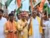 मीरजापुर के विभिन्न मंडलों में भाजपा ने निकाली भव्य तिरंगा यात्रा