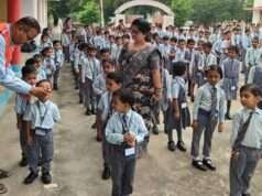 340 बच्चों को वितरित की गई होम्योपैथिक औषधि, नशामुक्ति का दिलाया गया संकल्प