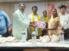 रसोइया सम्मान समारोह में भोजन माताओं का हुआ सम्मान