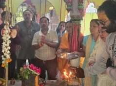 समया देवी मंदिर में भक्तों ने किया रुद्राभिषेक