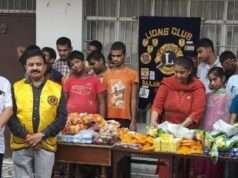 दृष्टी दिव्यांग बच्चों के साथ खुशियां बांटी’