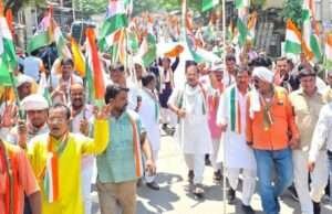 विधायक पी.एन. पाठक के नेतृत्व में निकली तिरंगा यात्रा, उमड़ा जनसैलाब