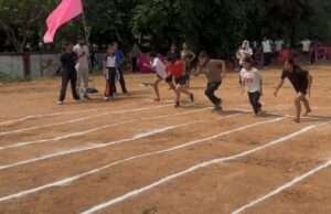 दीक्षोत्सव पर एथलेटिक्स प्रतियोगिता में खिलाड़ियों ने दिखाया दमखम