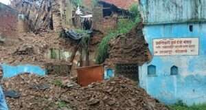 बारिश में जमींदोज हुई क्रांतिकारी दुर्गा भाभी की जन्मस्थली, ग्रामीणों ने स्मारक बनाने की उठाई मांग
